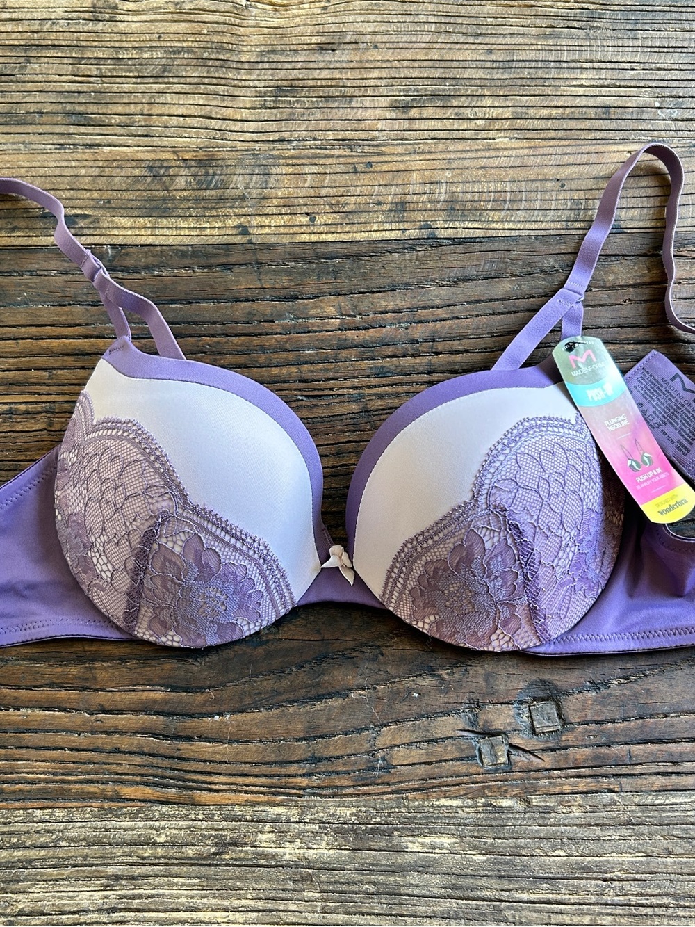Maidenform | Lavender Lace Push-Up Bra 36B